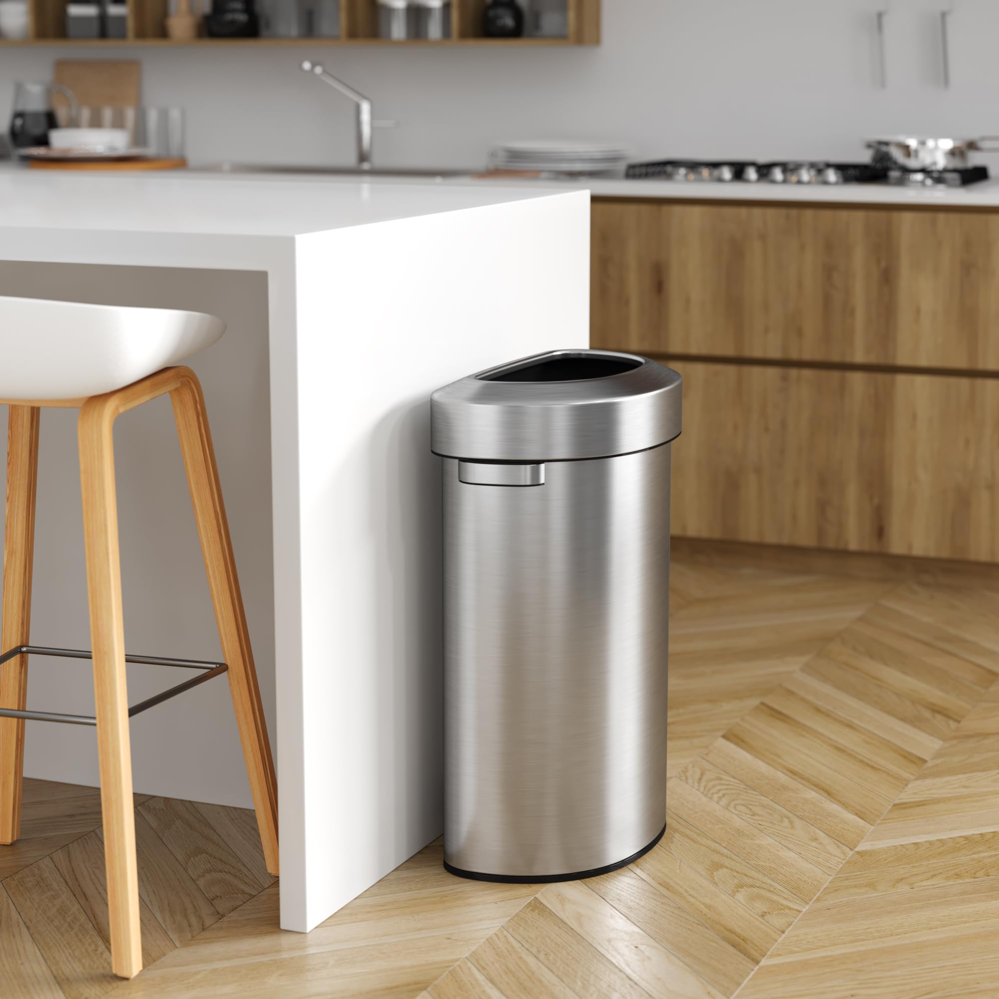 Itouchless 87 Liter, Slim And Space-Saving Design For Home, Office, Kitchen, Restaurant, Restroom, Large Capacity, 23 Gal Trash